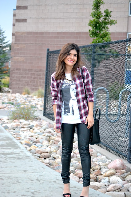 PLAID AND LEATHER