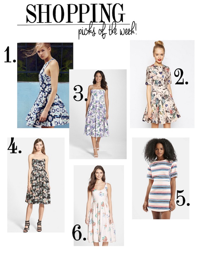 SHOPPING PICKS OF THE WEEK : STRUCTURED SUMMER DRESSES