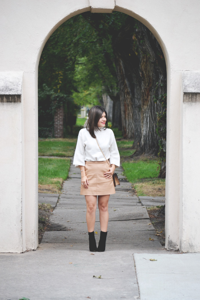 CAMEL MINI SKIRT