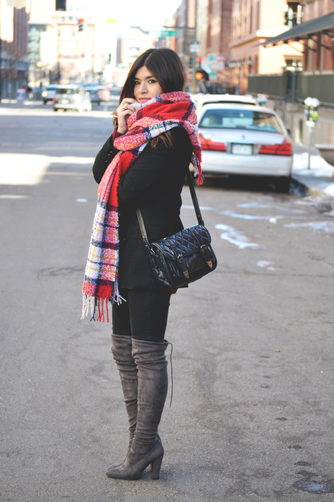 PLAID BLANKET SCARF - CHIC STYLE LINK-UP