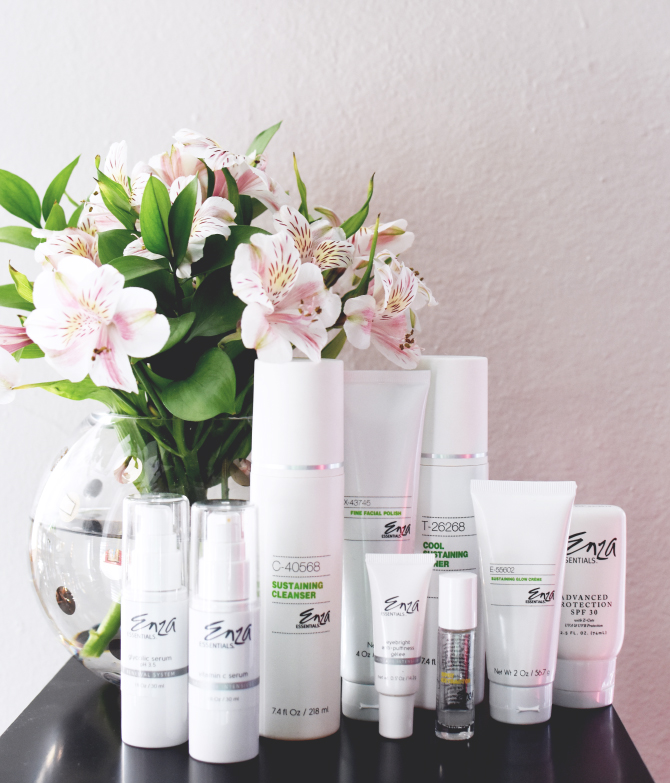 SKIN CARE REGIMEN WITH ENZA ESSENTIALS