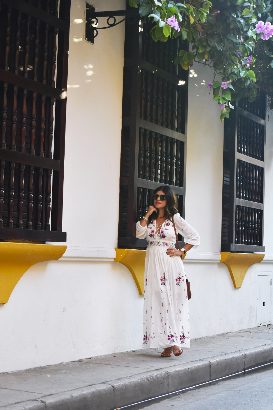 ootd-maxi dress - CARTAGENA STREET STYLE featured by popular Denver fashion blogger Chic Talk