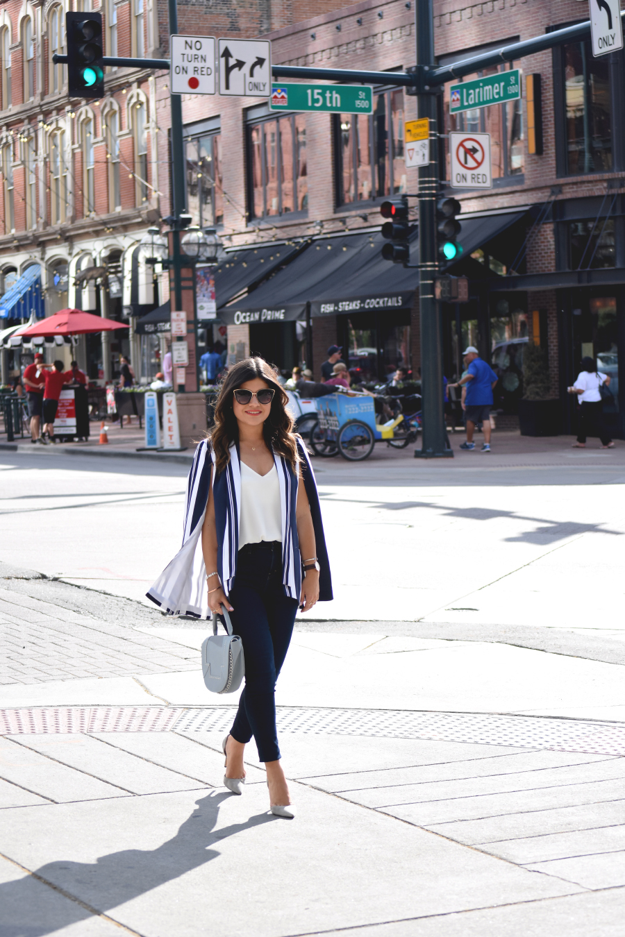 Larimer square Denver - CAPE BLAZER by popular Denver fashion blogger Chic Talk