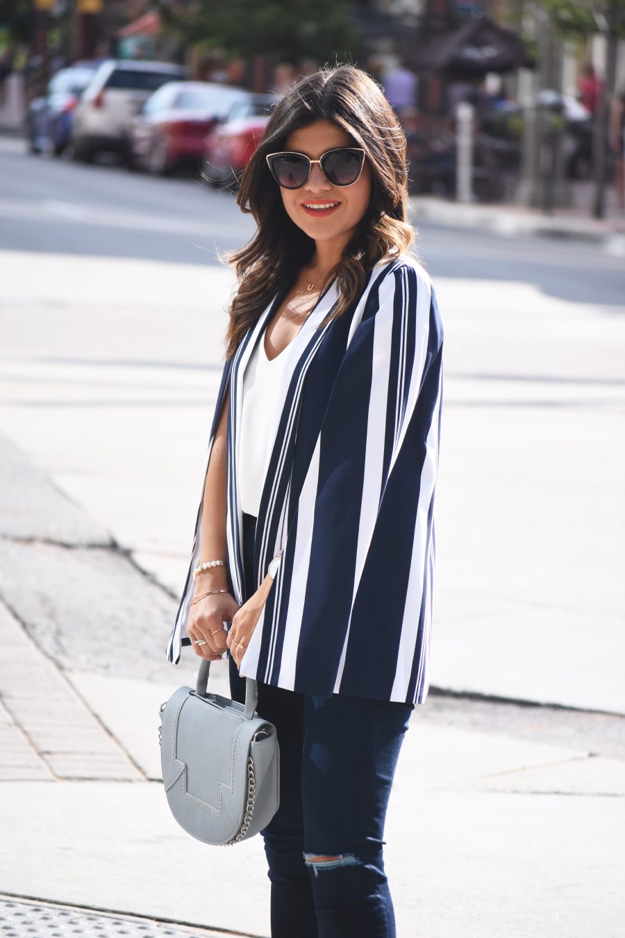 Mural sprited cape blazer via nordstrom - CAPE BLAZER by popular Denver fashion blogger Chic Talk