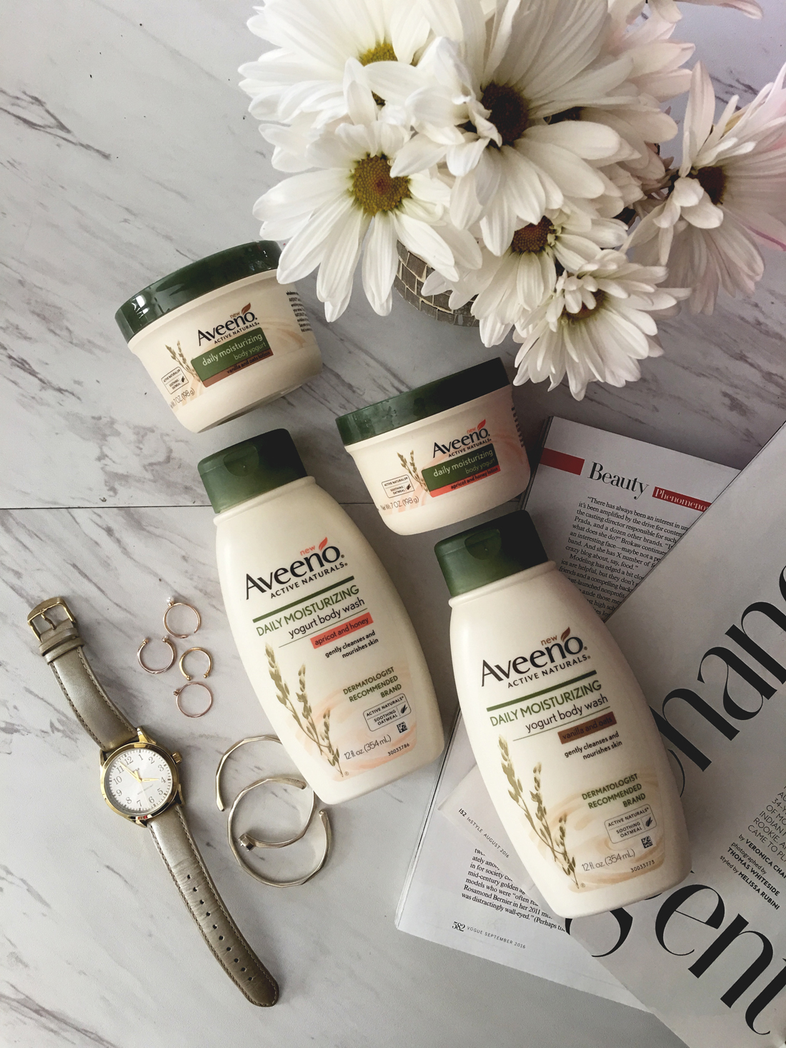 AVEENO YOGURT BODY WASH & LOTION