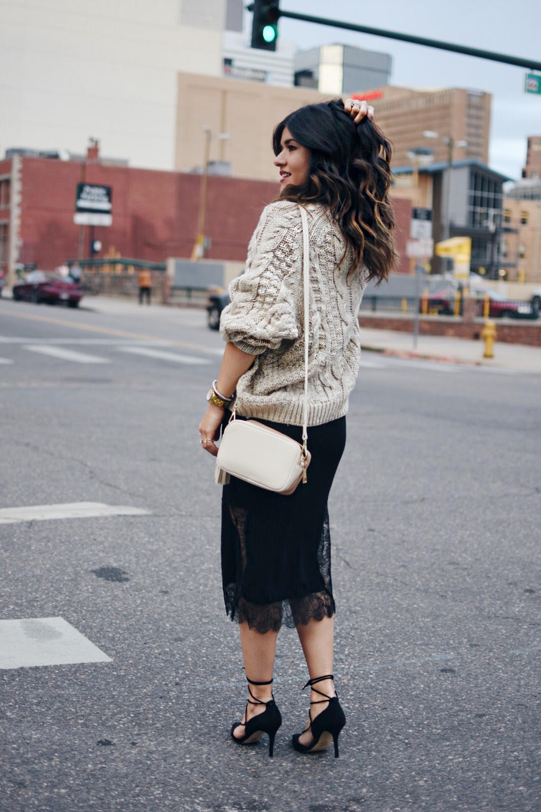 HOW TO LAYER SWEATERS WITH DRESSES