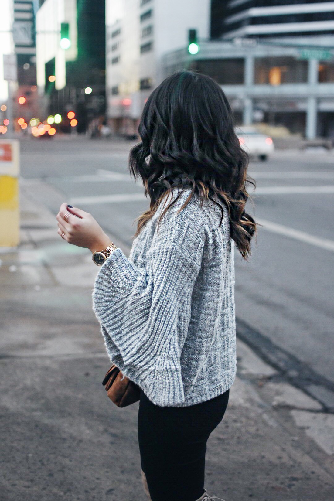 BELL SLEEVES AND OVER THE KNEE BOOTS