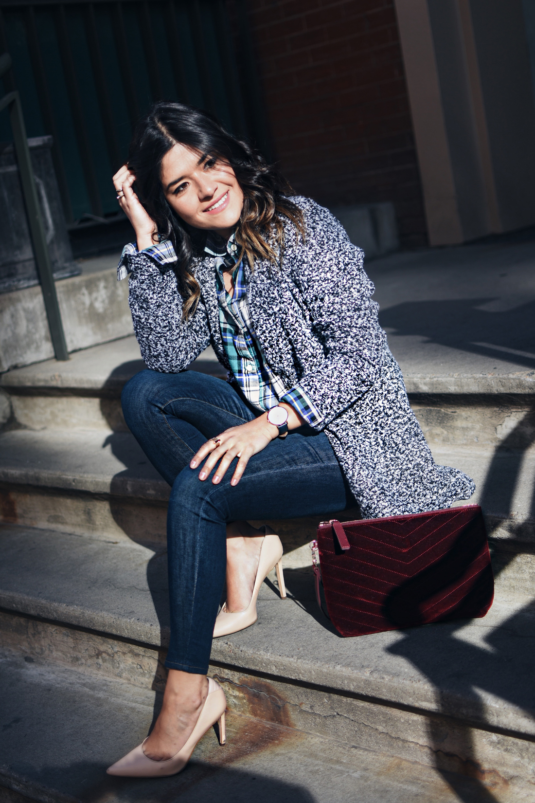 Carolina Hellal of Chic Talk wearing an Old Navy total look.  - STYLING OLD NAVY DENIM by popular Denver fashion blogger Chic Talk