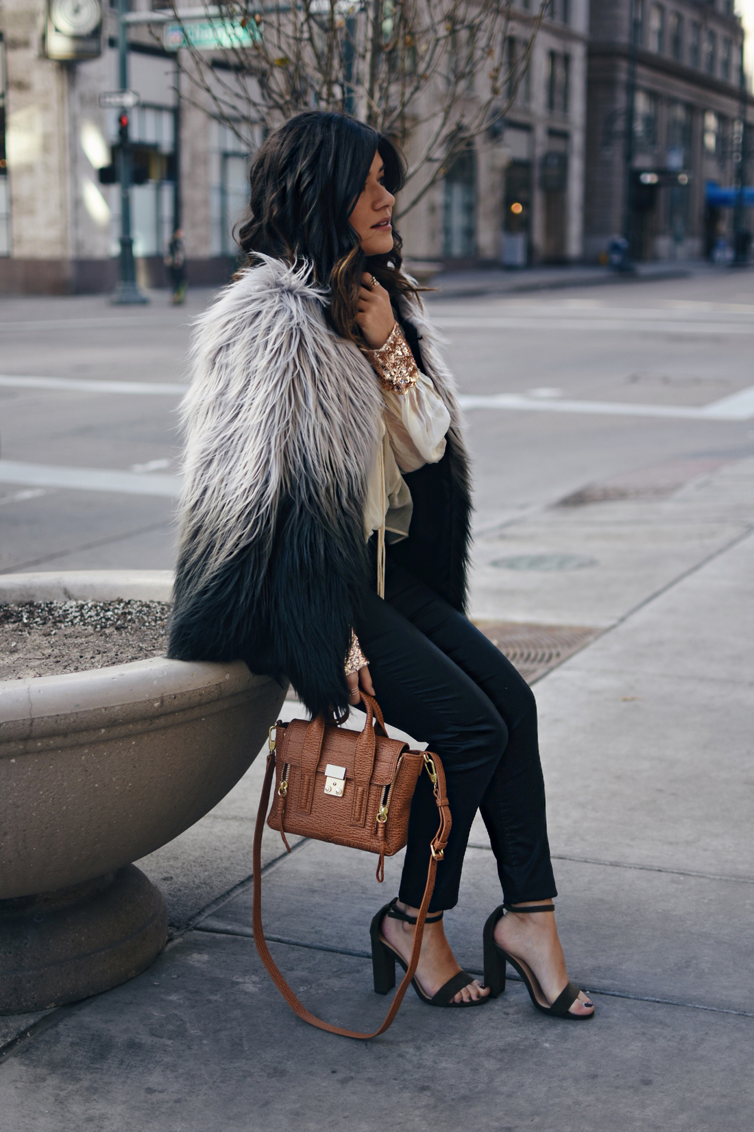 SEQUINS AND FAUX FAUR