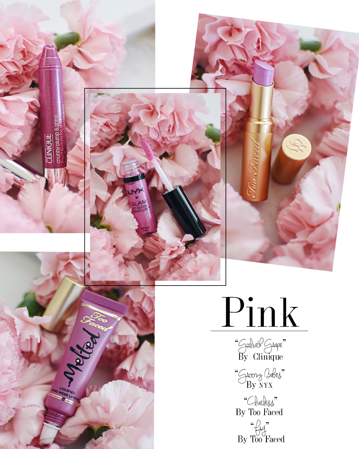 Ulta beauty lips in bloom trend. Lipsticks in pink, orange, magenta and pink rose - LIPS IN BLOOM VIA ULTA LIPSTICKS by popular Denver beauty blogger Chic Talk