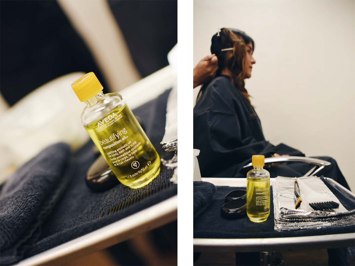 Carolina Hellal of Chic Talk getting her hair done at Vida Salon - SUMMER HAIR MAKEOVER WITH VIDA SALON by popular Denver style blogger Chic Talk