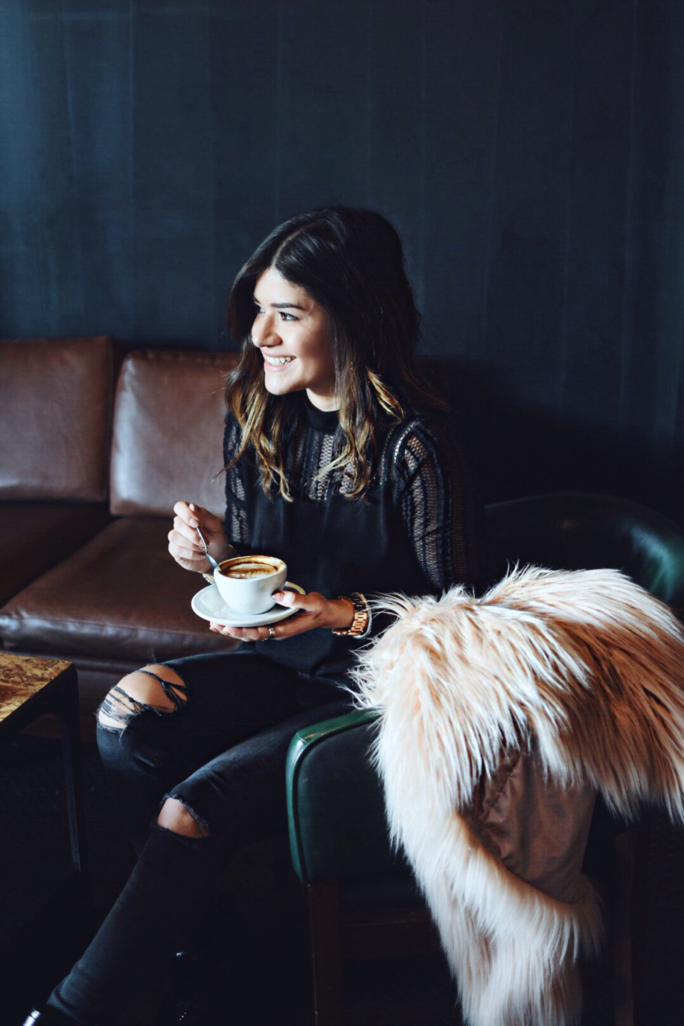 Popular Denver Blogger exploring the best coffee shops in Denver - THUMP COFFEE by popular Denver blogger Chic Talk