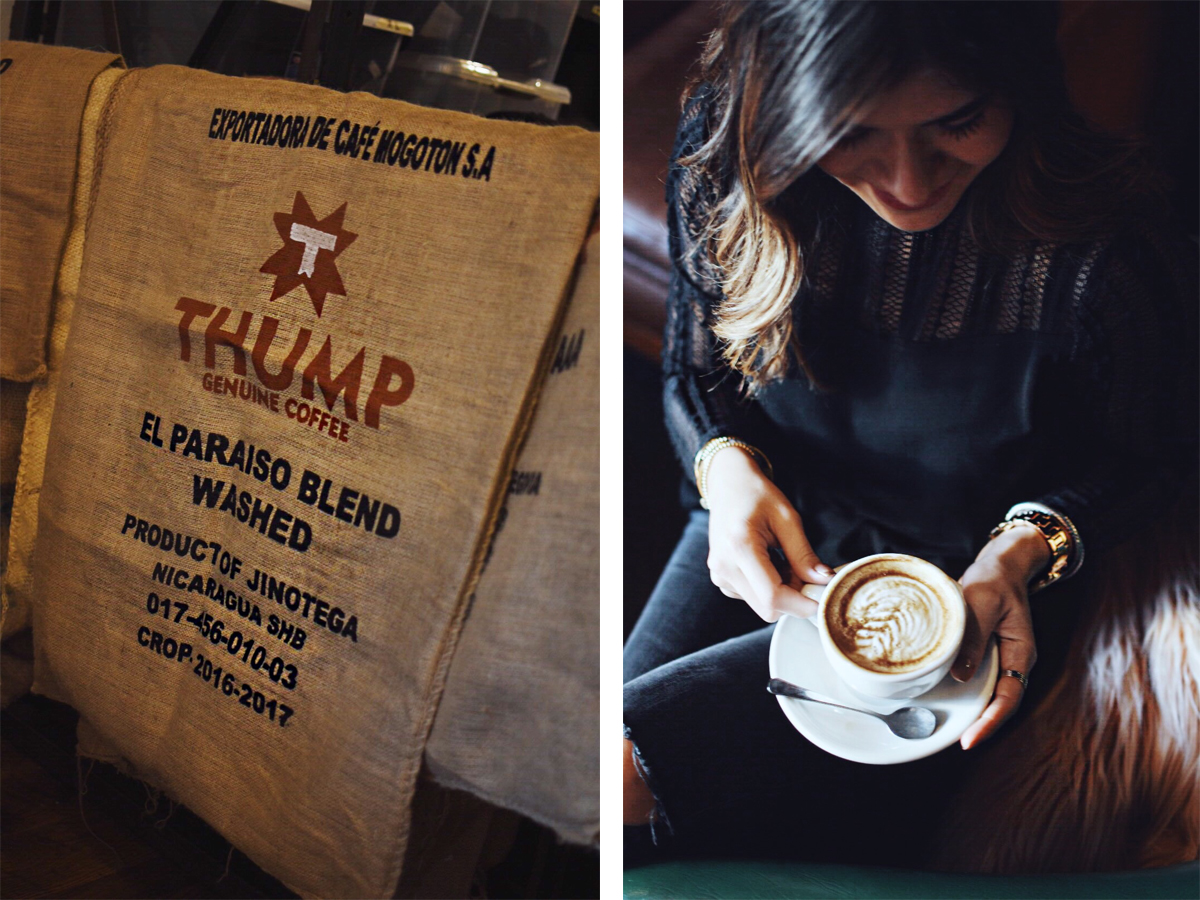 Popular Denver Blogger exploring the best coffee shops in Denver - THUMP COFFEE by popular Denver blogger Chic Talk
