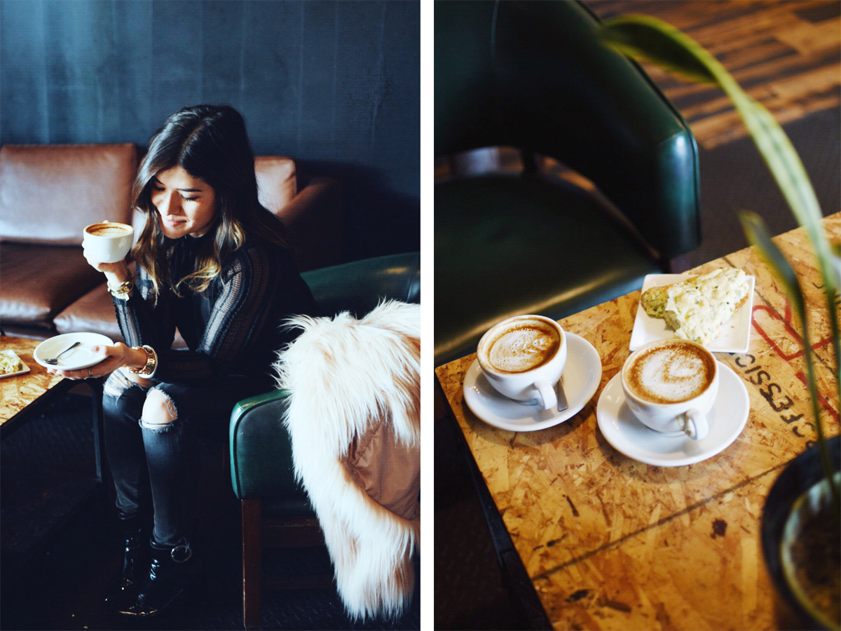 Popular Denver Blogger exploring the best coffee shops in Denver - THUMP COFFEE by popular Denver blogger Chic Talk
