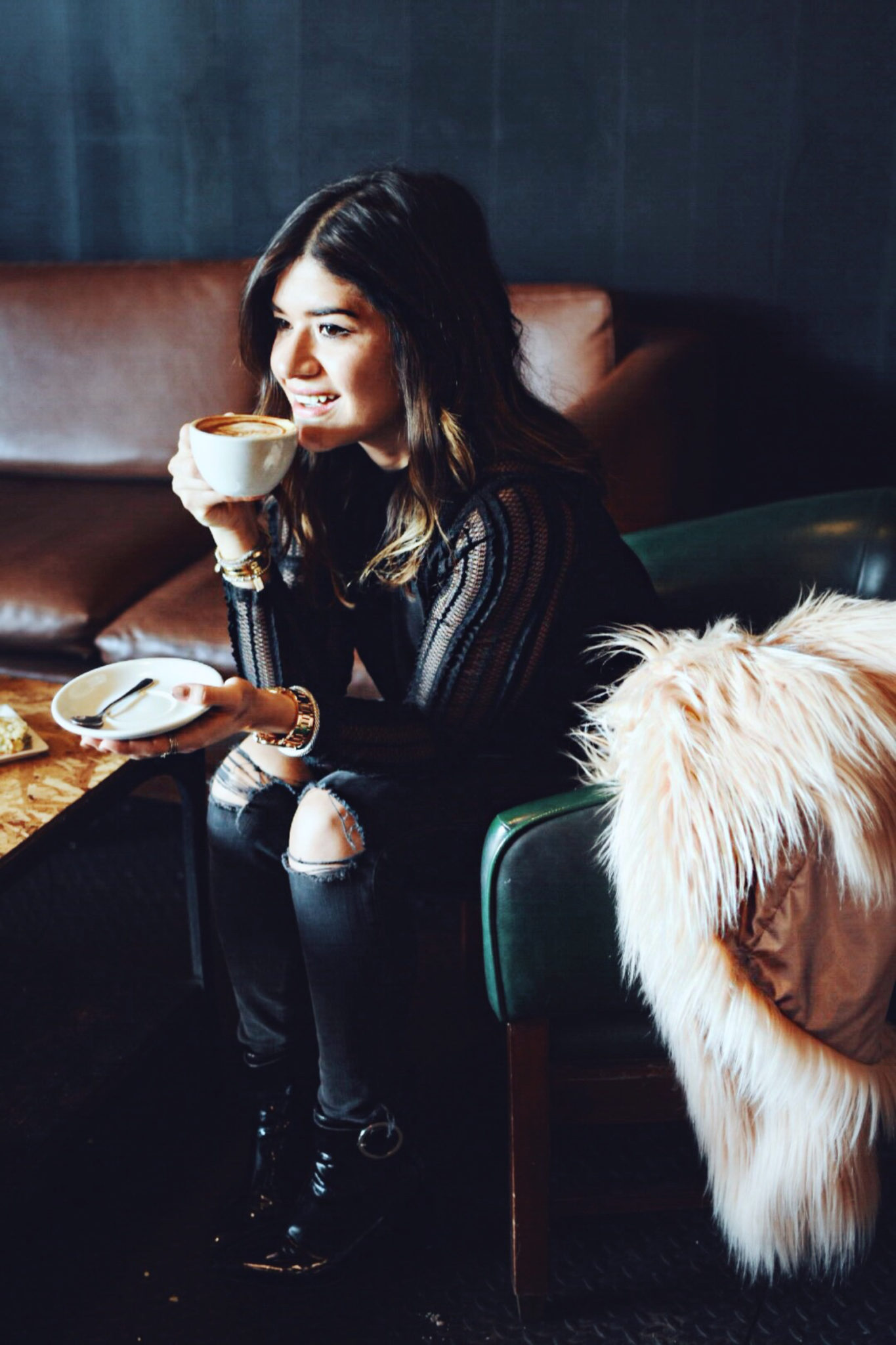 Popular Denver Blogger exploring the best coffee shops in Denver - THUMP COFFEE by popular Denver blogger Chic Talk