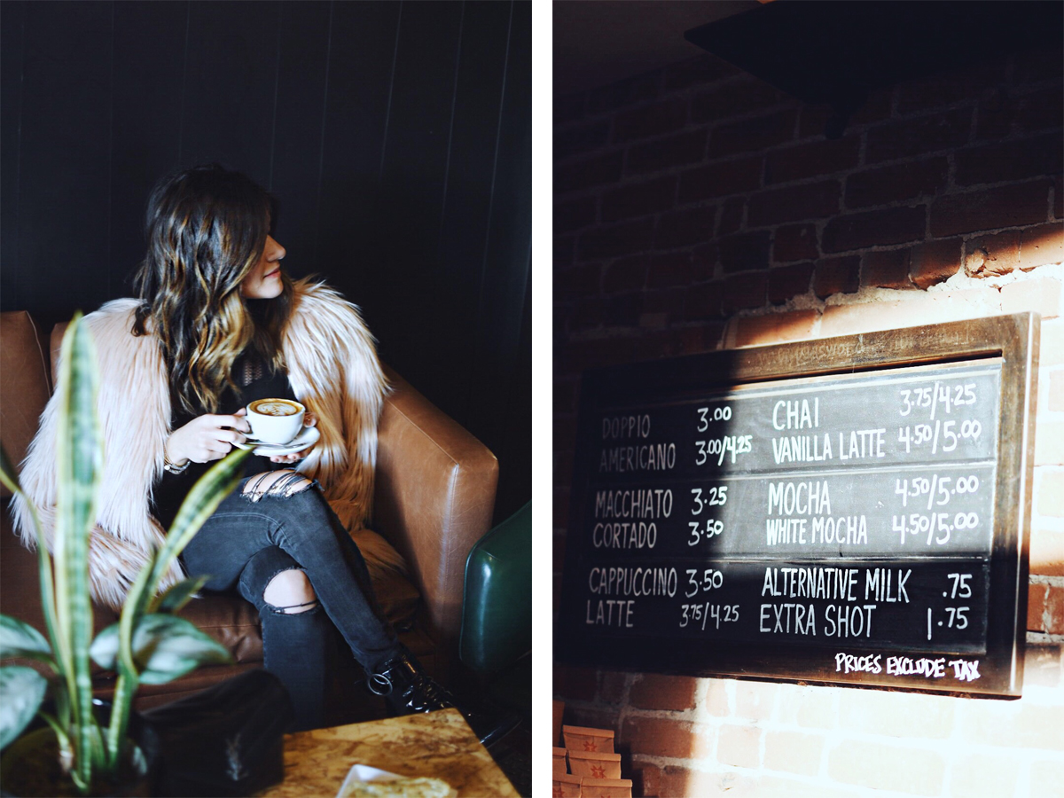 Popular Denver Blogger exploring the best coffee shops in Denver - THUMP COFFEE by popular Denver blogger Chic Talk