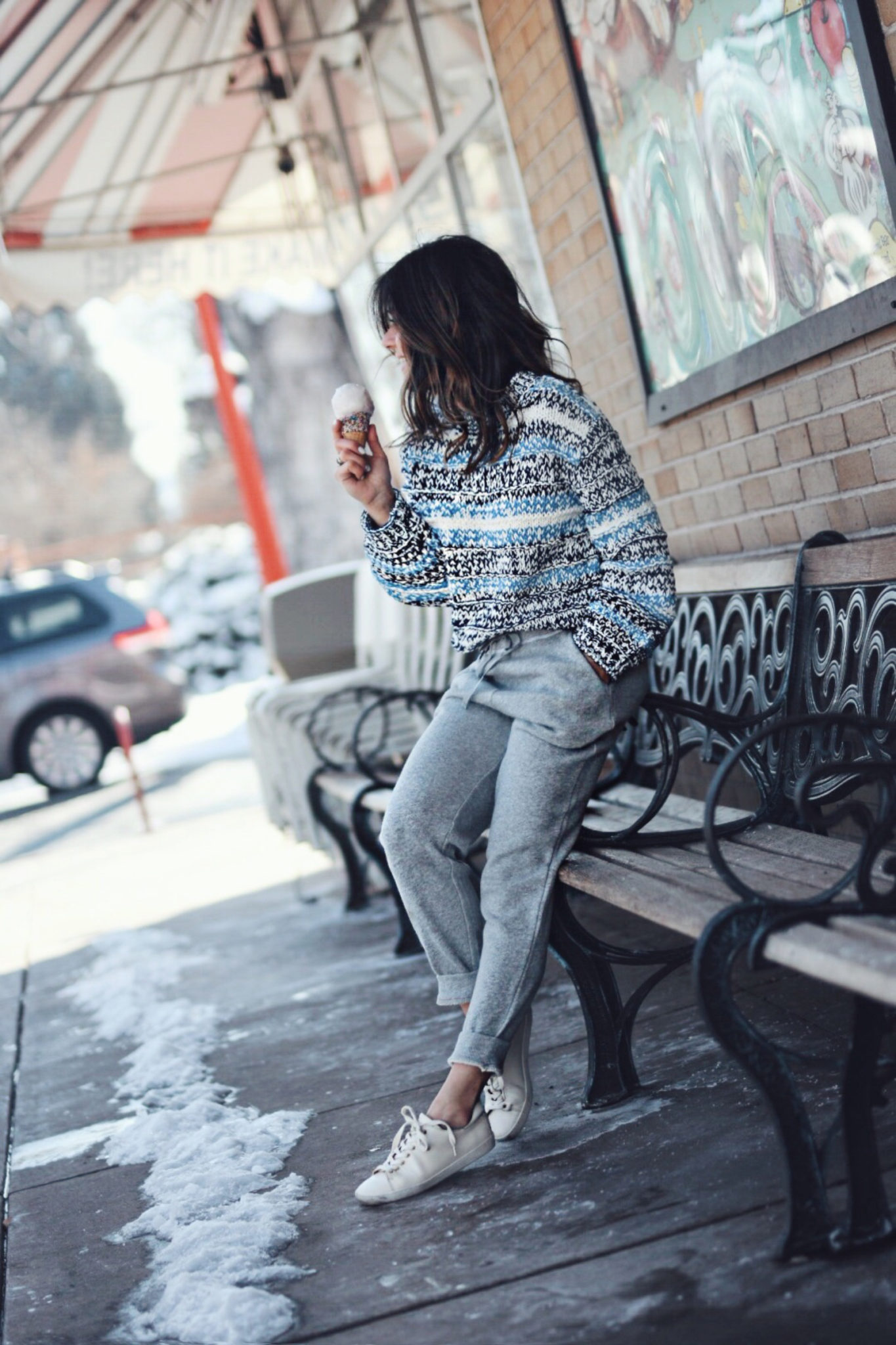 Carolina Hellal wearing a Lou & Grey head to toe look