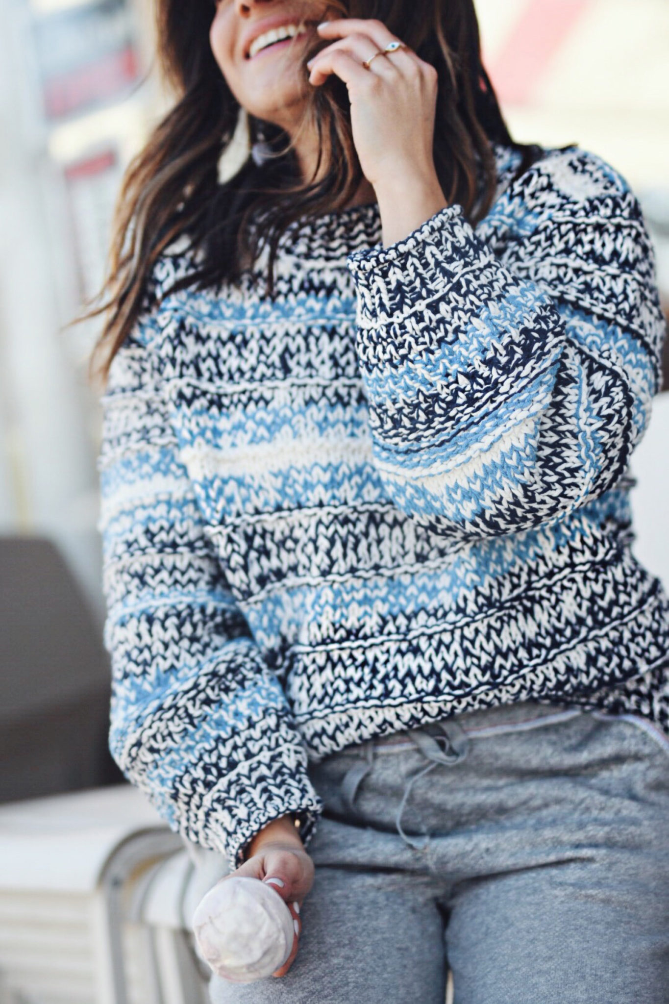 Carolina Hellal wearing a Lou & Grey head to toe look