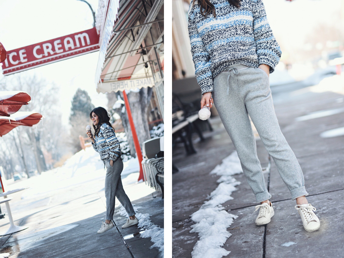 Carolina Hellal wearing a Lou & Grey head to toe look