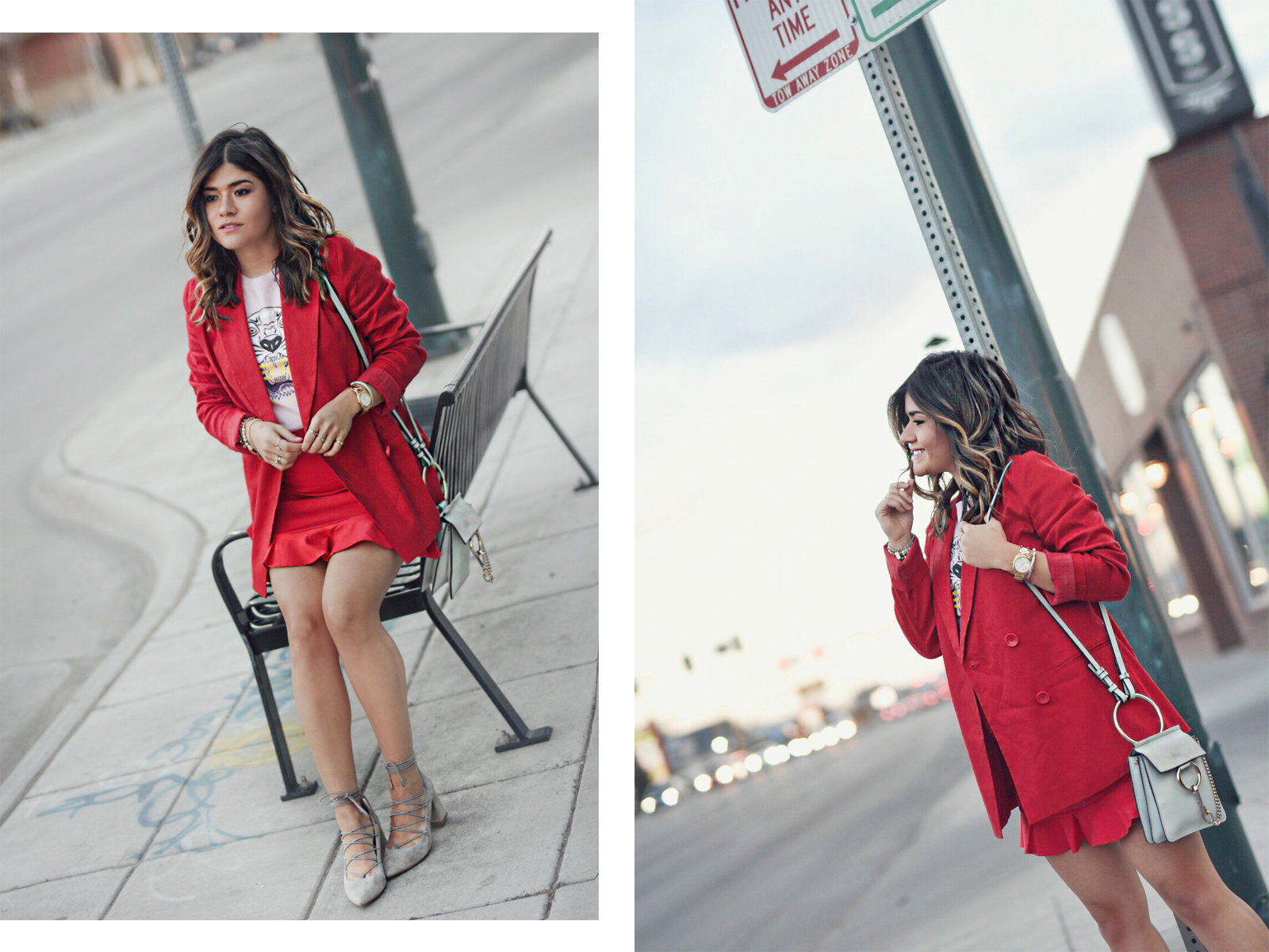 Carolina Hellal of Chic Talk styling red and pink together for spring - HOW TO STYLE RED AND PINK TOGETHER by popular Denver fashion blogger Chic Talk.