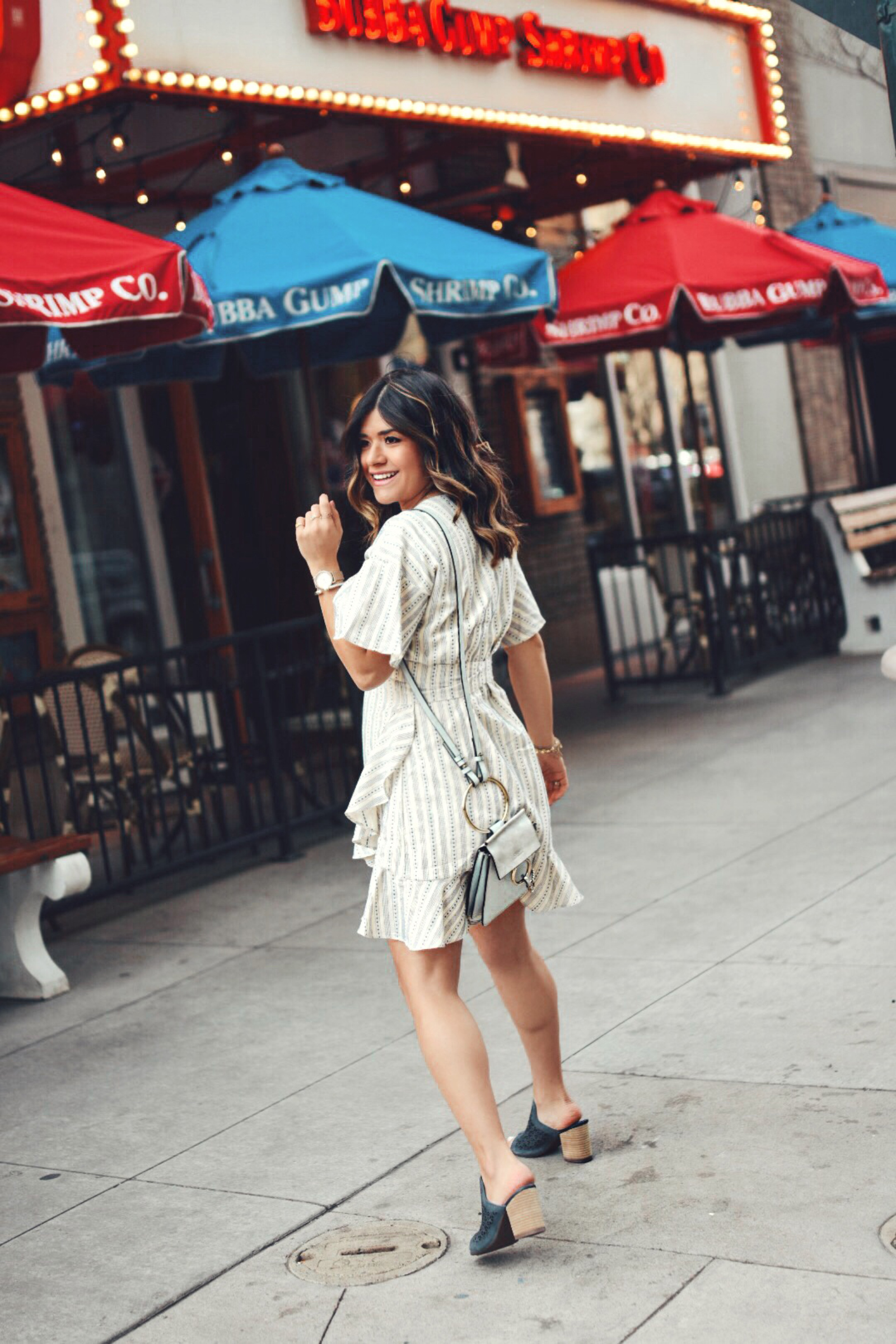 Carolina Hellal of Chic Talk wearing the Hush Puppies Malia Perf Slide via Zappos - MUST-HAVE HUSH PUPPIES SLIDES styled by popular Denver fashion blogger, Chic Talk