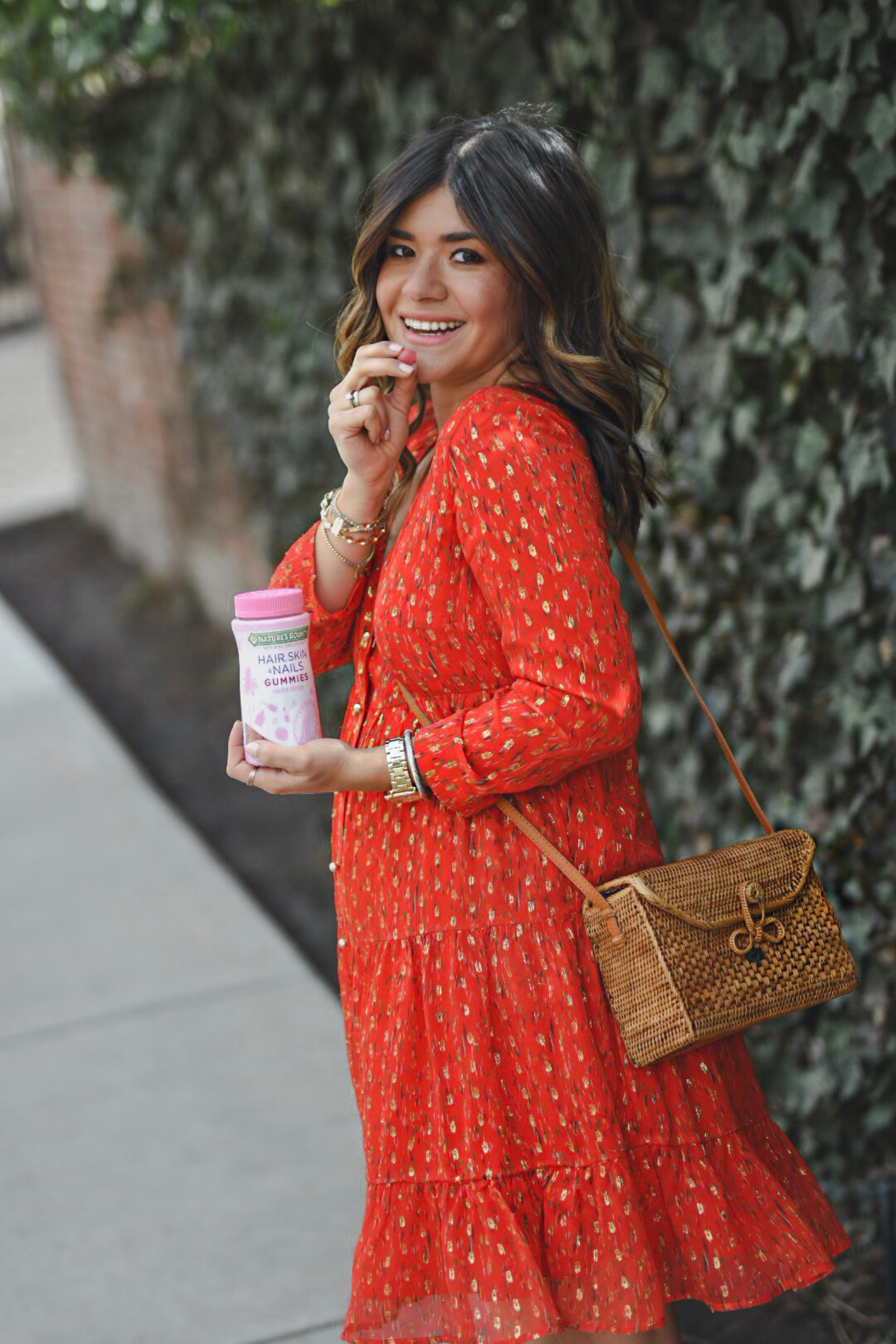 Carolina Hellal explains how to get festival ready with Nature's Bounty hair, skin & Nails gummies - HOW TO GET FESTIVAL READY by popular Denver style blogger Chic Talk