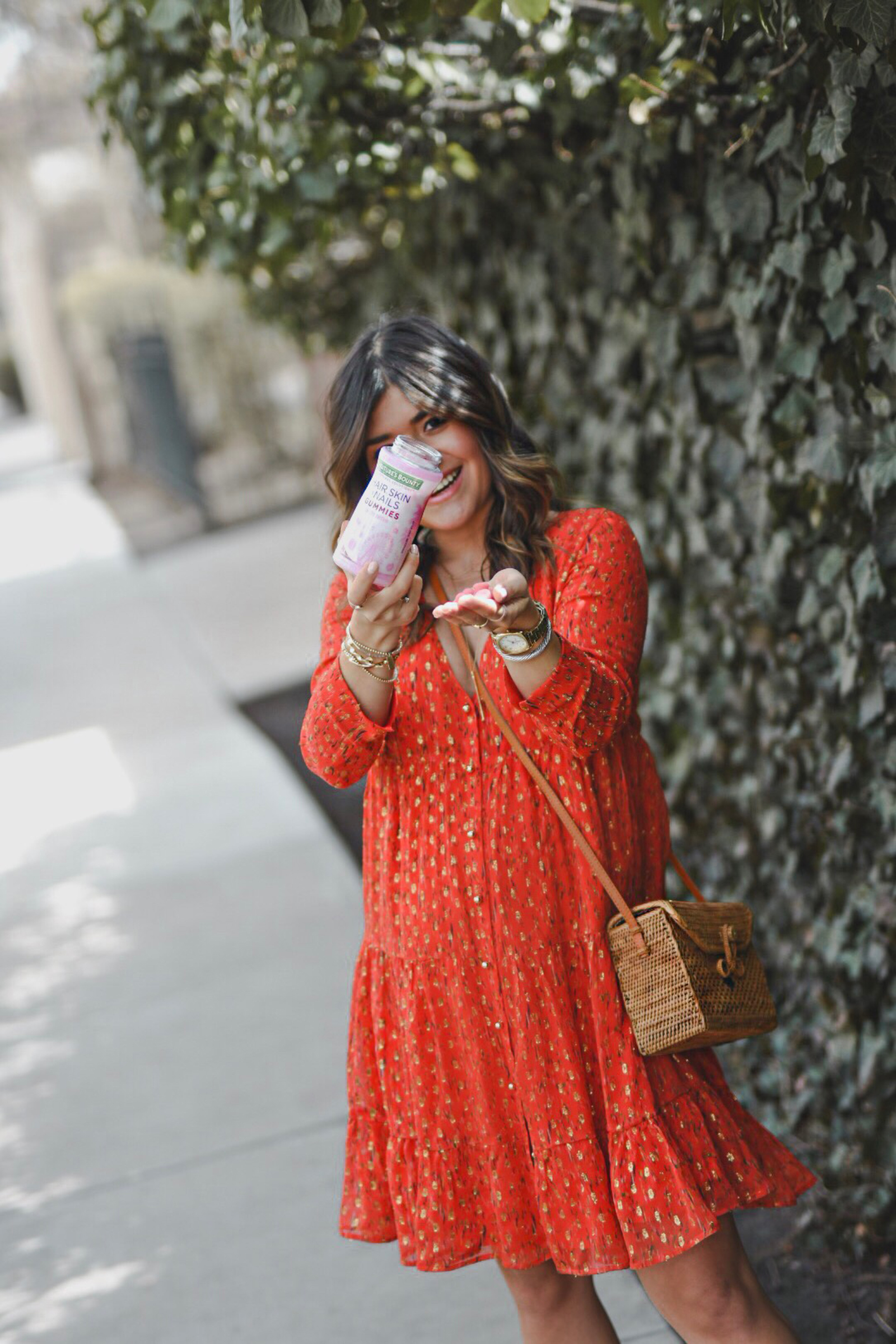 Carolina Hellal explains how to get festival ready with Nature's Bounty hair, skin & Nails gummies - HOW TO GET FESTIVAL READY by popular Denver style blogger Chic Talk