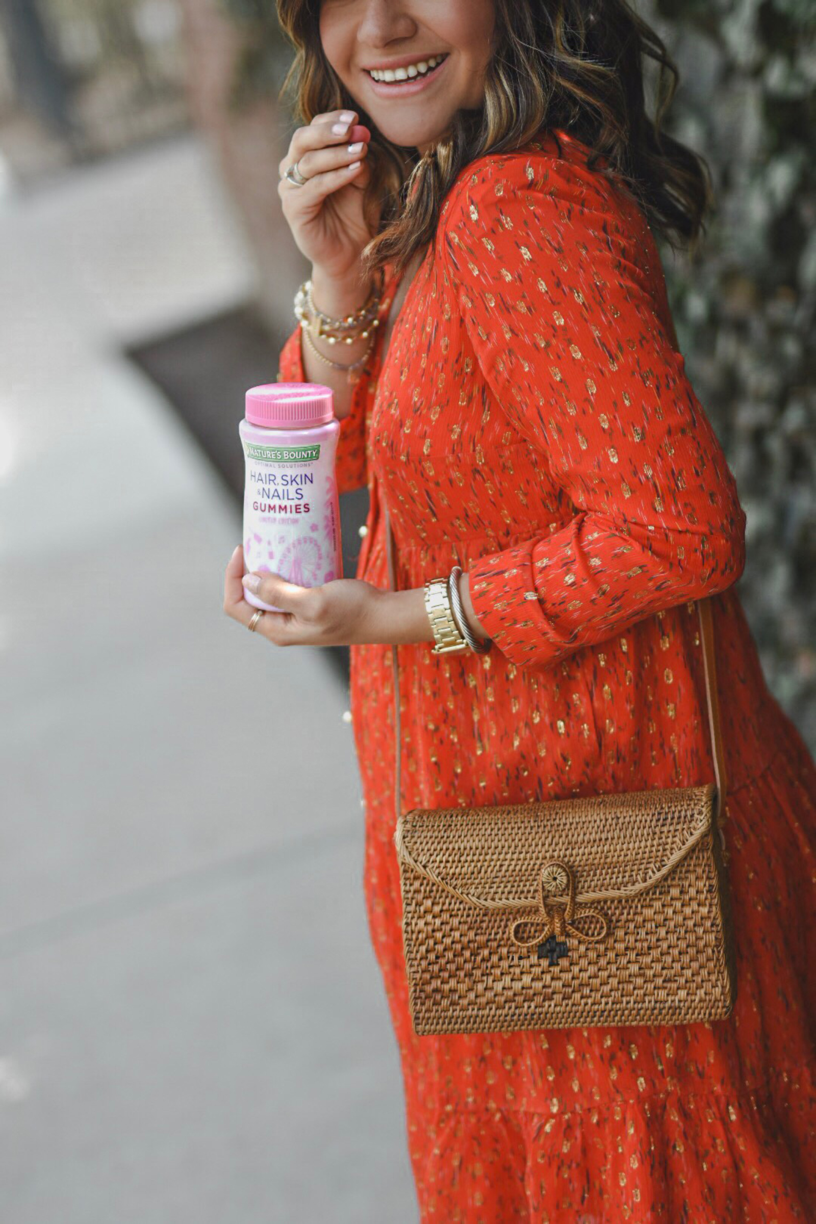 Carolina Hellal explains how to get festival ready with Nature's Bounty hair, skin & Nails gummies - HOW TO GET FESTIVAL READY by popular Denver style blogger Chic Talk