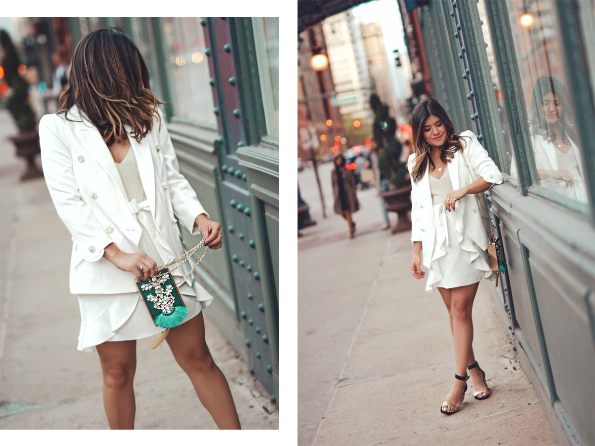 Carolina Hellal of Chic Talk wearing from head to toe River Island new spring arrivals - THE ULTIMATE SPRING SHOPPING GUIDE by popular Denver fashion blogger, Chic Talk